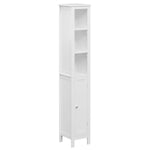 ZUN 66.92" Tall Bathroom Storage Cabinet with Adjustable Shelves,1 Doors Freestanding Cabinet with 01149860