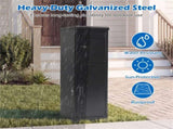 Dual Compartment Package Delivery Box with Code Lock & Key Lock, Galvanized Steel Parcel Mailbox for 95418728