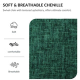 Swivel Accent Chair for Living Room, Sofa Chairs with Wood Base Side, Comfy Swivel Accent Chair with W2606P253944