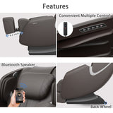 ZUN BOSSCARE Massage Chair Recliner with Zero Gravity, Full Body Airbag Massage Chair with Bluetooth W73047158