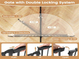 6-Panel Expandable Safety Gate , 270&deg Rotatable Baby/Pet Barrier for Fireplace Stairway 75664819