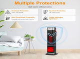Portable Space Heaters for Indoor Use Large Room, 1500W Oscillating Ceramic Tower Space Heater with 43190258