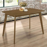 Retro Chestnut Dining Table with Angled Legs B062P153717