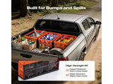 Plastic Collapsible Storage Bins, 45L Set of 6, Stackable Folding Crates with Handles, Supports 33 25036340