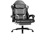Ergonomic Gaming Chair, Video Game Chair with Pocket Spring Cushion and Footrest, Height Adjustable 01564178