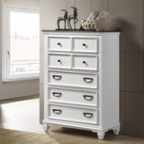 Clelane Wood Bedroom 5 piece Set with Shiplap Panel King Bed, Dresser, Mirror, Nightstand, and Chest T2574P204503