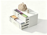 () 2-Drawer Filing Cabinet with 1 Lock Made of P2 Particleboard with Embossed 36620955