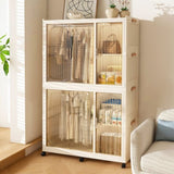 Portable Wardrobe Closet Storage Organizer for Clothes,Clothes Dresser,6 Magnetic Doors-6 Cubes & 2 W2699P327123