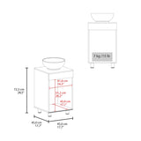 FM FURNITURE Loli Bathroom Vanity with Integrated Sink and Faucet, White B128P293885