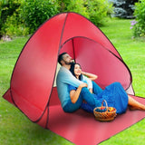 Pop Up Beach Tent Sun Shade Shelter Anti-UV Automatic Waterproof Tent Canopy for 2/3 Man w/ Net 00636327