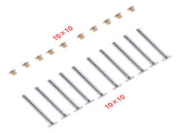 100x 3/16" Medium Flange Collars Replacement for Peterbilt 379 Hucks & Collars MGP98T-R6-10G 83237764