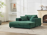 Chaise Lounge Chair Removable Storage Ottoman Accent Sofa Bed Upholstered Sleeper Couch Bed W1170P353051