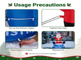 4.8FT Rotating Sitting Santa Inflatable, 4 LED Lights, 210D Polyester Christmas Decor, US Plug 93001971