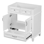 ZUN 30'' Bathroom Vanity without Top,Solid Wood Frame Bathroom Storage Cabinet with Soft Closing N710P170784K