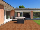 27pcs Wood Interlocking Deck Tiles 11.8"x11.8", Waterproof Flooring Tiles for Indoor and Outdoor, 26135627