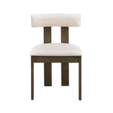 Wooden Dining Chairs Set of 2, Modern Boucle Upholstered Side Chairs,Mid Century Modern W2582P188297