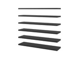 Madison 6-Piece Floating Wall Shelves Set, Wood Wall Mounted Display Shelves for Home Decor and B128P611063