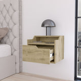 Florence Floating Nightstand with Drawer and Dual-Shelf Display B128P148915
