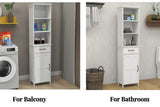 Floor Standing Cabinet with 1 Door and 1 Drawer - White 31354040