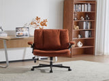 Criss Cross Legged Office Chair with Flip-Up Back Built-In Dynamic Airbag Lumbar Support, Wide Seat 55863101