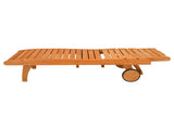183*58*36.5cm Outdoor Garden Fir With Wheels And Drawers Two-Speed Adjustment Garden Wooden Bed 26963924