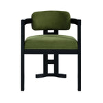 ZUN Indoor Upholstered Wood Dining Chair,Green+Black N768P221635E