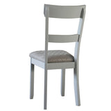 Two Tone Grey and Pearl Grey Ladder Back Side Chairs B062P182718
