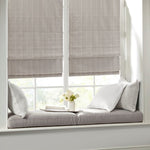 ZUN Basketweave Room Darkening Cordless Roman Shade B035129721