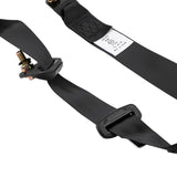 2pcs Seat Belt 3 Point Universal Retractable Safety Belt Black 49961010