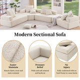 Corner Frame for Oversized Modular U Shaped Sectional Sofa,Luxury Boucle Floor Couch,Convertible N723P234208A