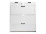3 drawers, 2 lifters, top panel, shoe cabinet, particleboard, 80*25*120cm, white 77015694