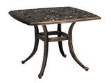 21.3inch Square Garden Cast Aluminum Table Bronze 03214144