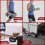 Adjustable Dumbbell Set Home Gym Cast Iron Barbell Sets with Carry Box 66lbs Office Bedroom Workout T3060P288487