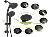 Multi Function Dual Shower Head - Shower System with 4.7" Rain Showerhead, 7-Function Hand Shower, W124361904