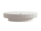 Fluted Storage Table with Lift-Off Lid, Sleek Texture, Perfect for Modern Living W3081P389043
