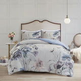 King/Cal King 3 Piece Cotton Printed Duvet Cover Set B03597364