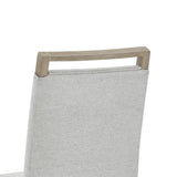 Tabitha Set of 2 Light Oak Finish Dining Side Chairs with Light Gray Fabric B061P353758