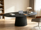 55 Inch Oval Wood Conference Table for 6 People 39275095