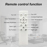 Modern LED, Flush Mount Ceiling Light with Dimmable Remote Control, 6Rings Acrylic Fixture for 33790869