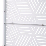 Outdoor & Indoor Privacy Metal Privacy 76" H48" W, Freestanding Decorative Privacy W465P193269