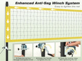 32'x3' Heavy-Duty Volleyball Net Set - 3-Level Adjustable Poles, Anti-Sag Winch, All-Inclusive 66575122