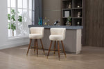 ZUN COOLMORE Counter Height Bar Stools Set 2 for Kitchen Counter Solid Wood Legs with a fixed height W153968291