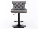 Swivel Velvetstools Adjusatble Seat Height from 25-33 Inch,17.7 inch base, Modern Upholstered W1143P324533