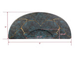Salon Mat 3'x5' Barber Shop Chair Mat Anti-Fatigue Floor Mat - Rock Pattern Semi Circle Salon mats 34663810