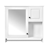30'' Bathroom Wall Cabinet with Mirror, Wall Mounted Medicine Cabinet with 2 Shelves, Mirrored Door N710P254957K