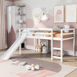 ZUN Loft Bed with Slide, Multifunctional Design, Twin 49816073