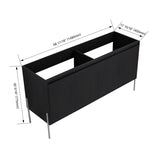 60" Freestanding Bathroom Vanity, Storage Cabinet with Soft Closed Doors -Excluding Sink W1972P243180