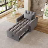 38.2-inch foldable large-size sofa bed, modern velvet single sofa, sofa bed with adjustable W2564P298434