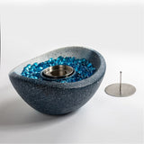Tabletop Fire Pit with Mixed Color, Outdoor & Indoor Fire Pit, Portable Concrete Fire Pit, Personal 56702288