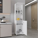 Attica 80" High Double Cabinet Kitchen Pantry , Storage Cabinet, Six spice Cubbies and Four Shelves B200P286954